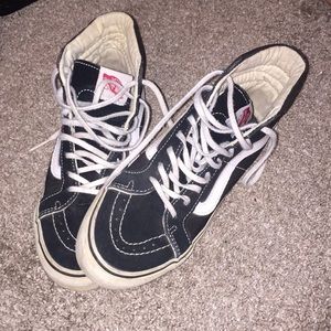 VANS skate highs (black & white)